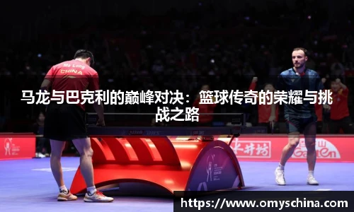 马龙与巴克利的巅峰对决：篮球传奇的荣耀与挑战之路